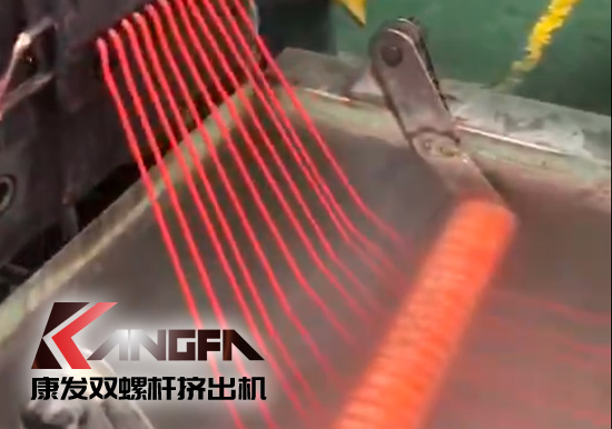康發(fā)售后服務無止境！客戶水拉條JSH-75雙螺桿造粒機 普通玻纖增強改性售后維保記